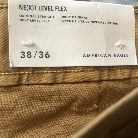 American Eagle Outfitters Men's Tan Pants next level flex, 38/36 - Picture 6 of 8